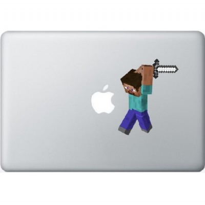 Minecraft Man Macbook Sticker